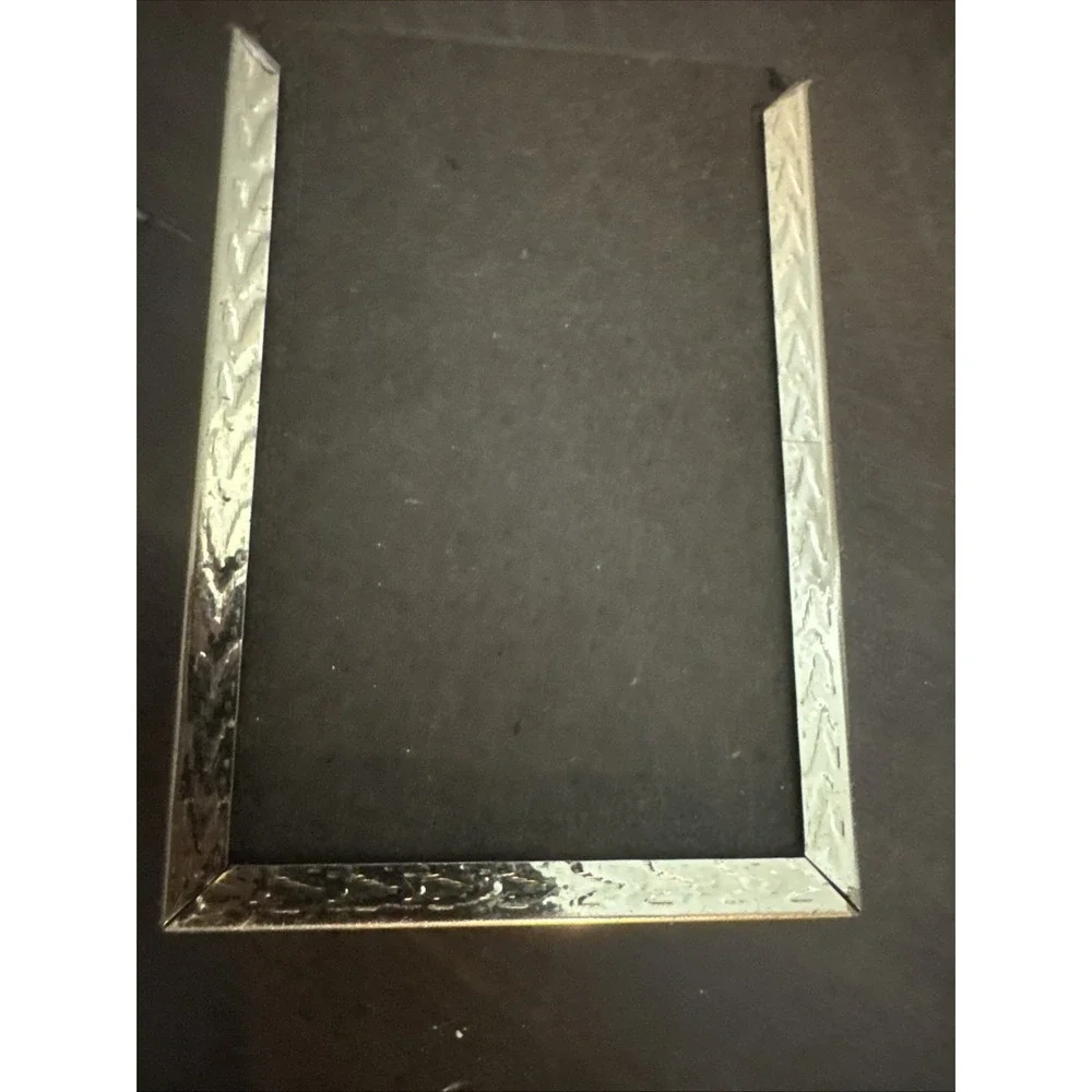 Picture Frame Vintage Double(2) Capacity Folding Brass Free Standing 2x3 847